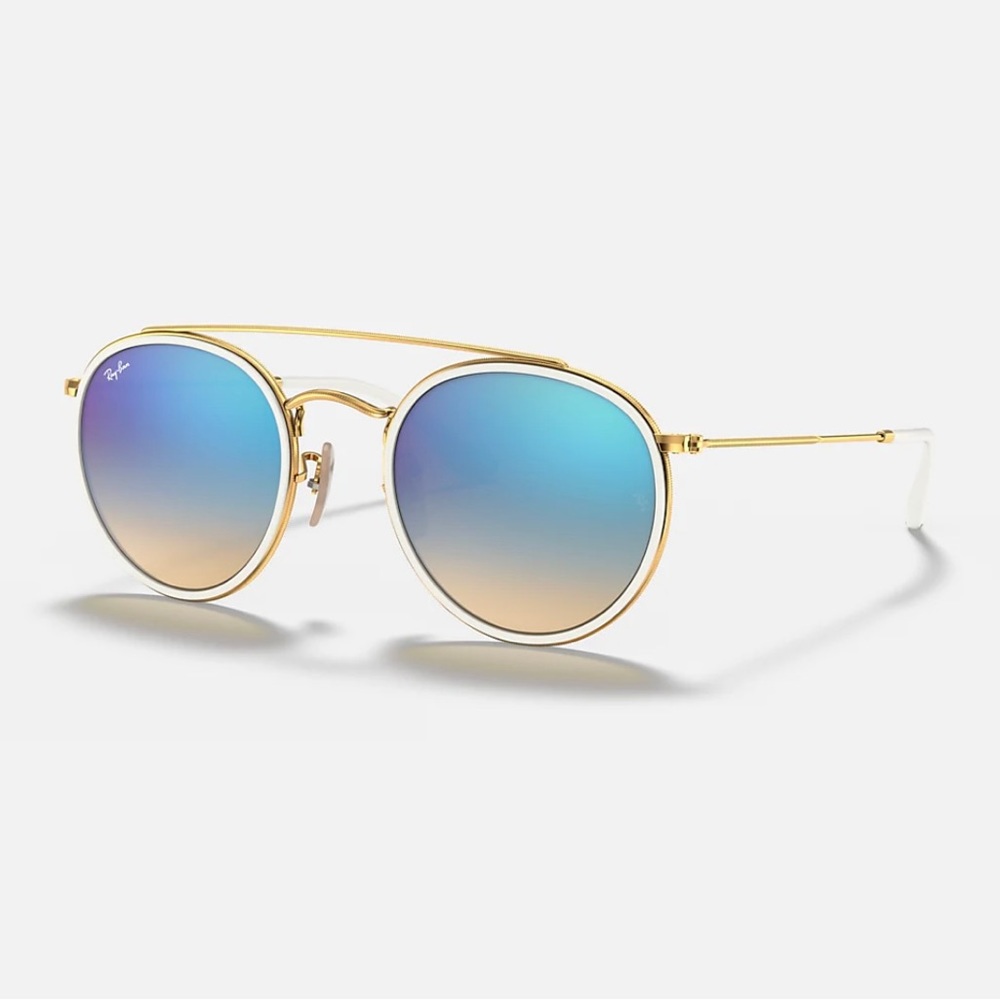 Ray-Ban RB3647N Round Double Bridge Sunglasses
